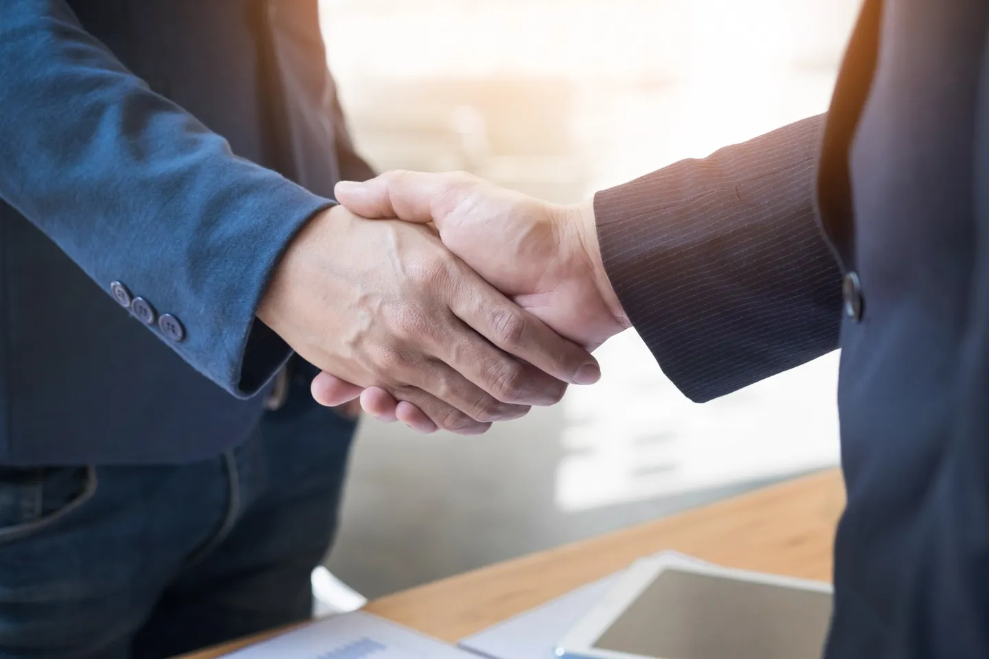 Partnership handshake